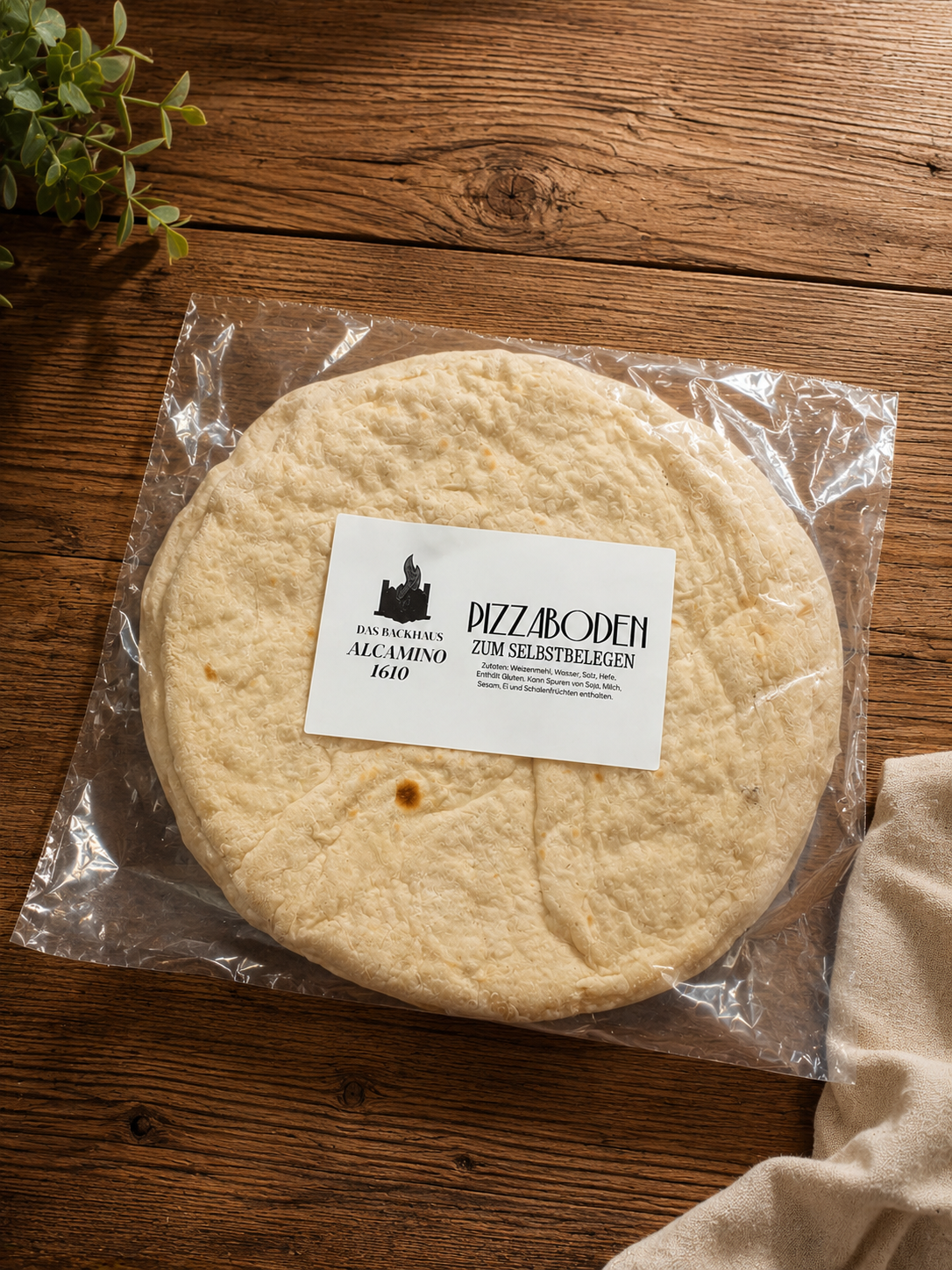 Handgemachter frischer Pizzaboden Classic 31 cm von Al Camino Manufaktur Lüdinghausen